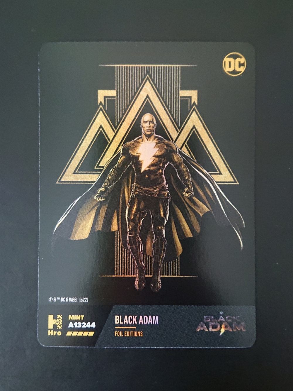 2022 Hro DC Multiverse Card - Chapter 2 Legendary - Black Adam - Legends Foil